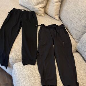 Women's Black Drawstring Jogger Pants